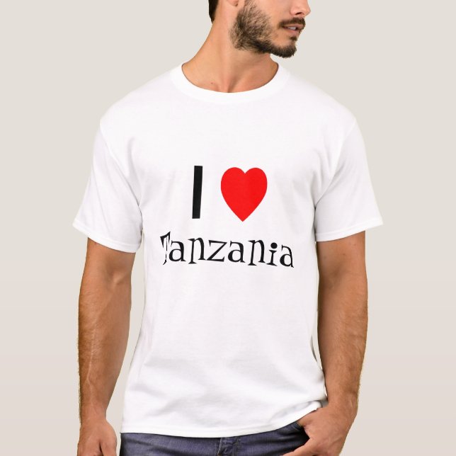 Amo la camisa de Tanzania (Anverso)
