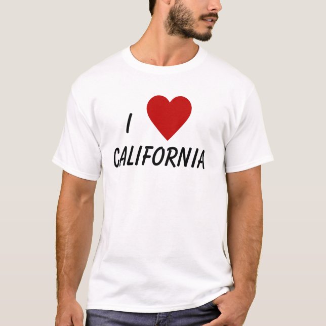 Amo la camisa de una mujer de California (Anverso)