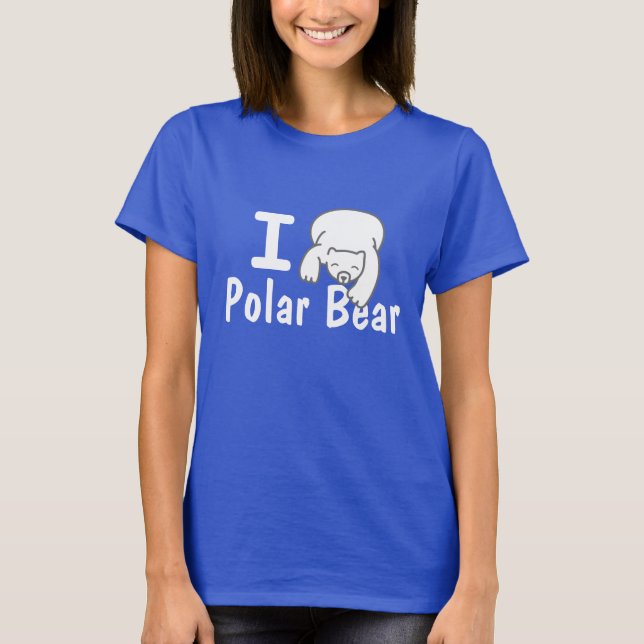 Amo la camisa del azul del oso polar (Anverso)