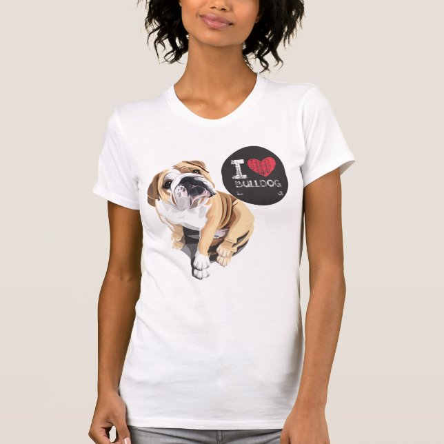 Amo la camisa del bulldog (Anverso)