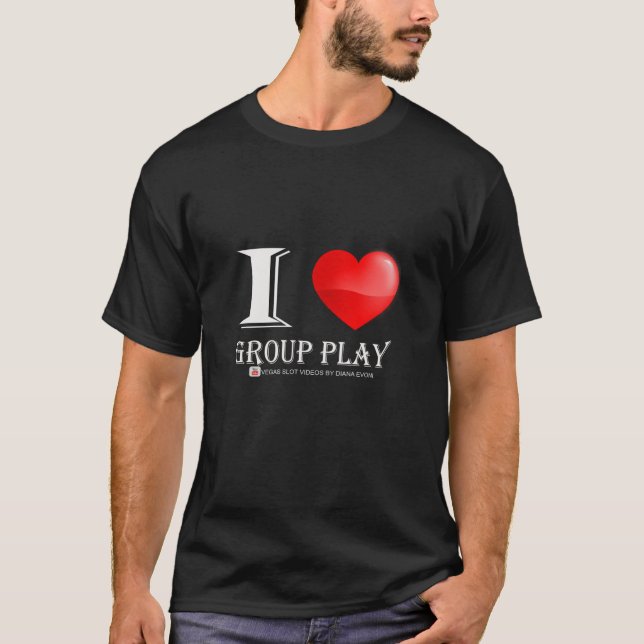 Amo la camisa del juego del grupo (Anverso)