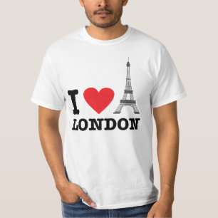 Amo la camisa del turista de Londres