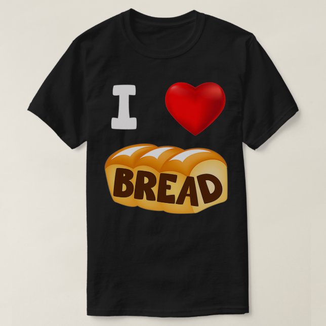 Amo la Camisa Gluten Heart de Pan (Diseño del anverso)