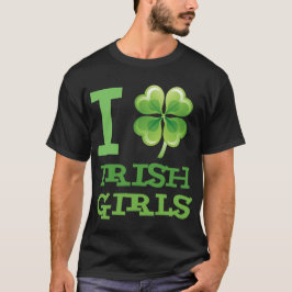 Amo la camisa irlandesa de los chicas