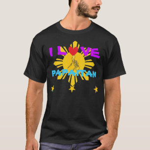 Amo la camisa oscura básica de Papaitan
