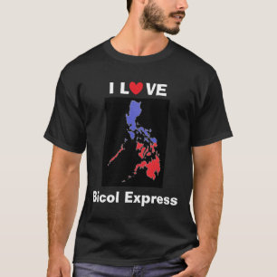 Amo la camisa oscura básica expresa de Bicol