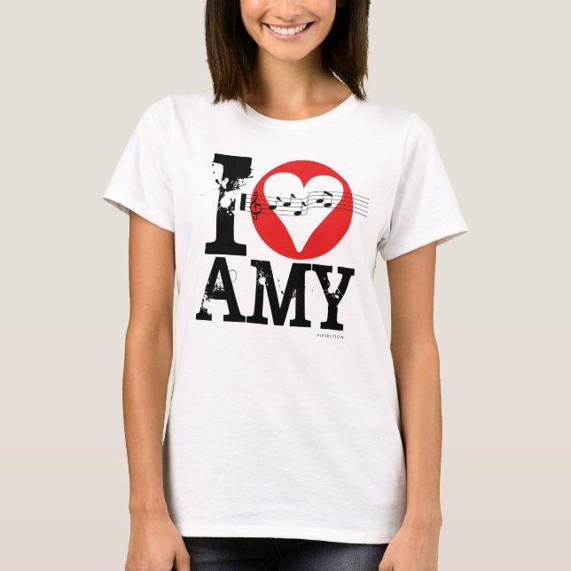 Amo la camiseta 1 del Amy (Anverso)