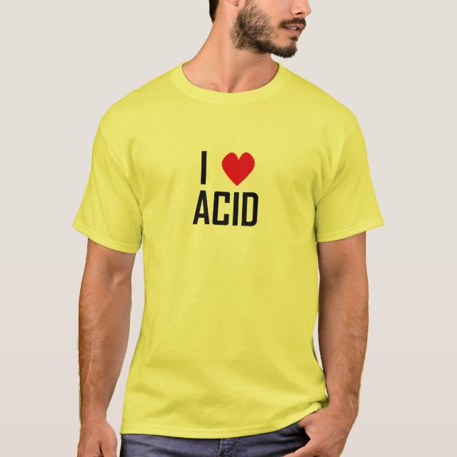 Amo la camiseta ácida (Anverso)