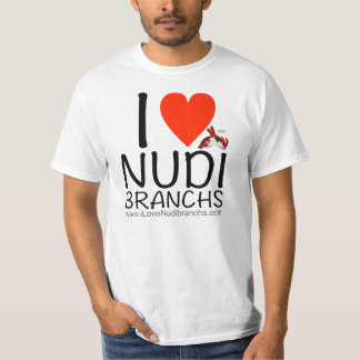 Amo la camiseta blanca de Nudibranchs para los