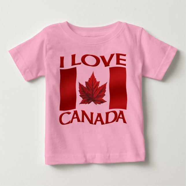Amo la camiseta Canada Creeper Organic Baby (Anverso)