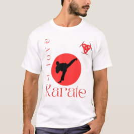 Amo la camiseta de artes marciales de Karate