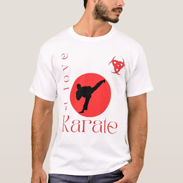 Amo la camiseta de artes marciales de Karate (Anverso)