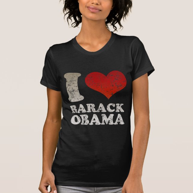 Amo la camiseta de Barack Obama (Anverso)
