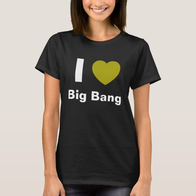 Amo la camiseta de Big Bang (el negro) (Anverso)