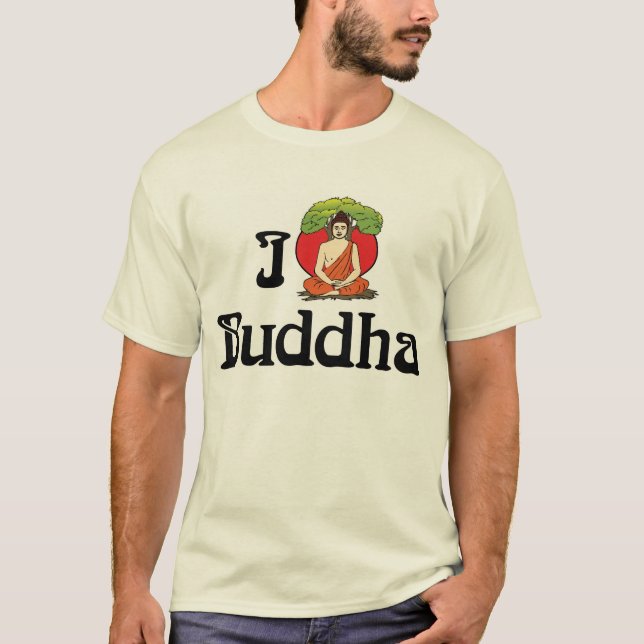 Amo la camiseta de Buddha (Anverso)