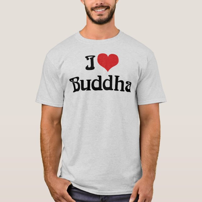 Amo la camiseta de Buddha (Anverso)