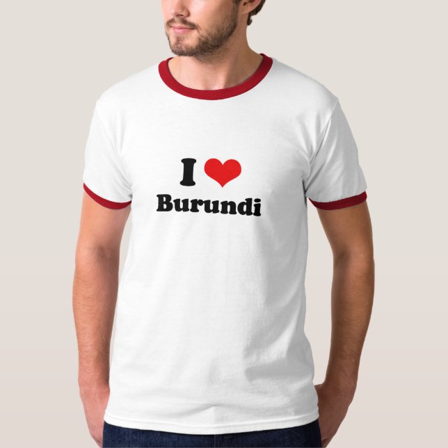 Amo la camiseta de Burundi (Anverso)
