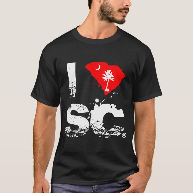 Amo la camiseta de Carolina del Sur (Anverso)