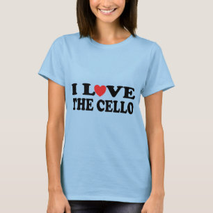 Amo La Camiseta De Cello Womens