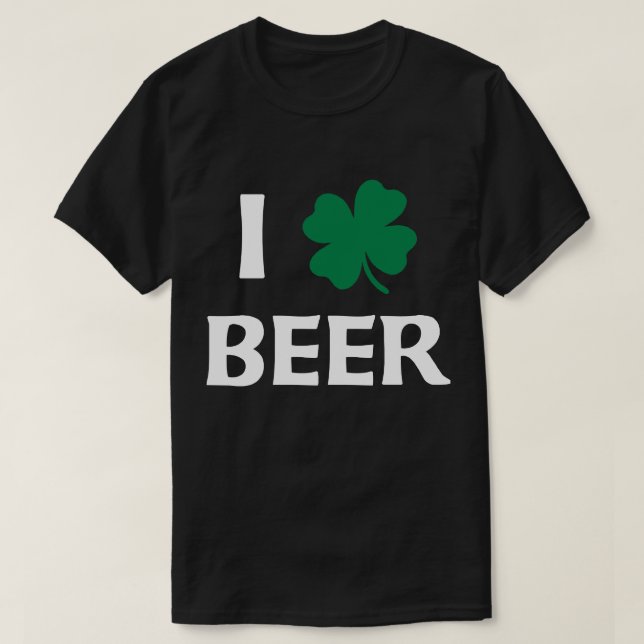 Amo la camiseta de cerveza (Diseño del anverso)