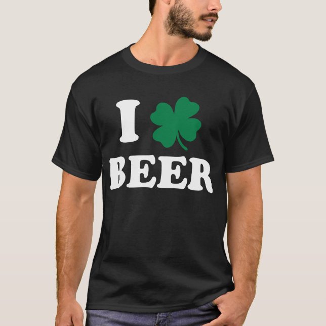 Amo la camiseta de cerveza (Anverso)