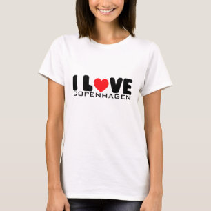 Amo la camiseta de Copenhague el