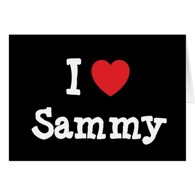Amo la camiseta de corazón de Sammy (Anverso (Horizontal))