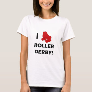 Amo la camiseta de Derby del rodillo