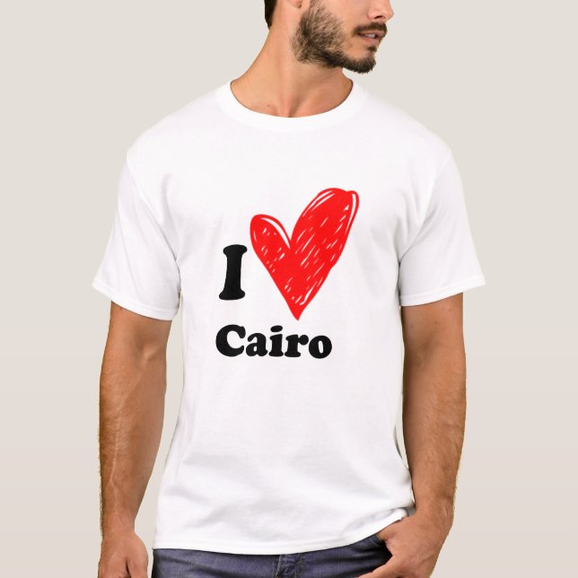 Amo la camiseta de El Cairo (Anverso)