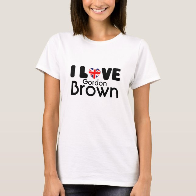 Amo la camiseta de Gordon Brown el | (Anverso)