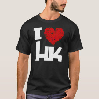 Amo la camiseta de HK