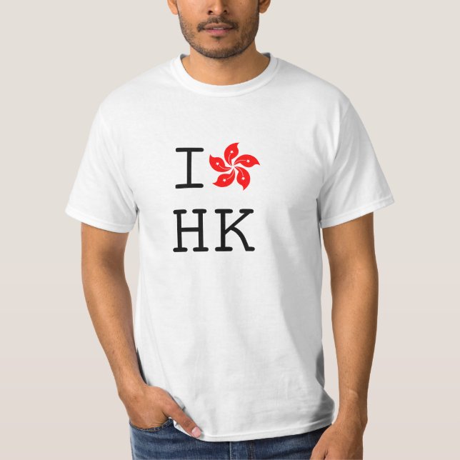 Amo la camiseta de Hong Kong (Anverso)