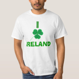Amo la camiseta de Irlanda del trébol