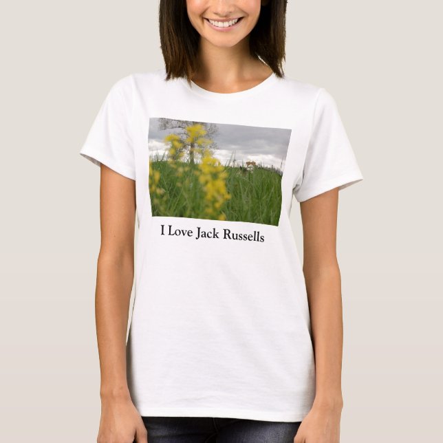 Amo la camiseta de Jack Russells (Anverso)