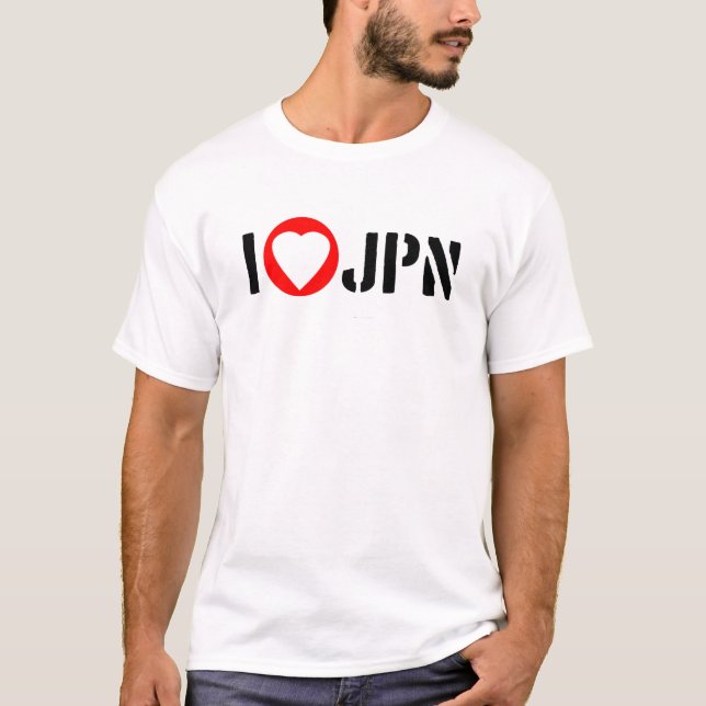 Amo la camiseta de JAPÓN (Anverso)