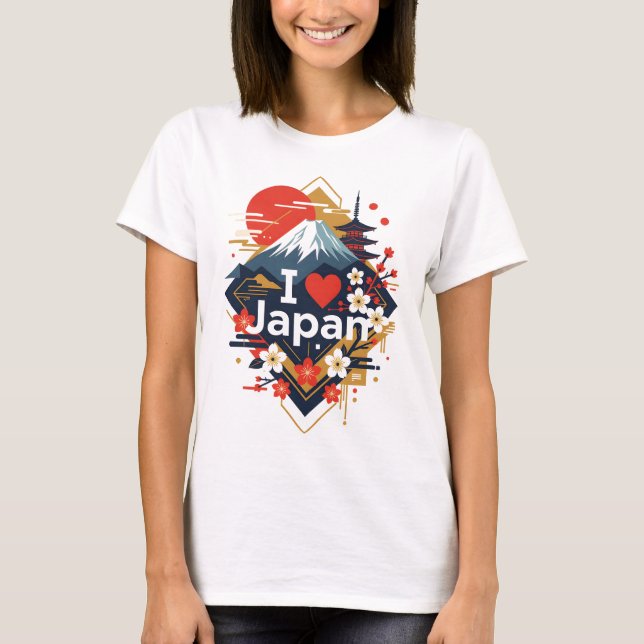 Amo la camiseta de Japón - 'I (H) (Anverso)