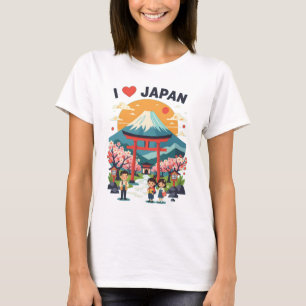 Amo la camiseta de Japón - Tee de viaje de ‘I (HH 