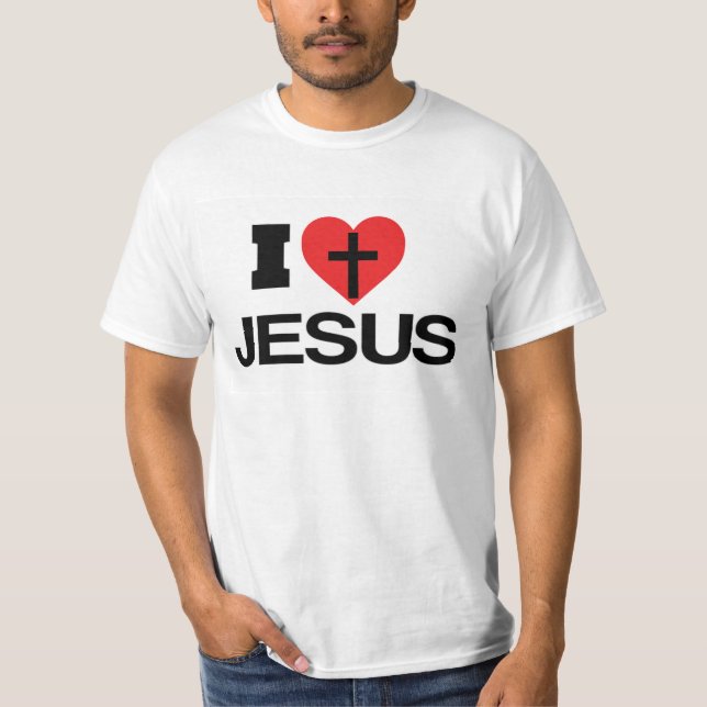 Amo la camiseta de Jesús (Anverso)
