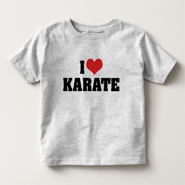 Amo la camiseta de Karate (Anverso)