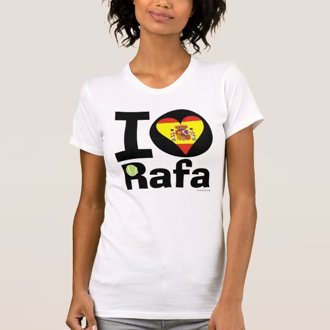 Amo la camiseta de la bandera de Rafa España (Anverso)