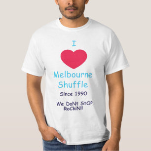 Amo la camiseta de la barajadura de Melbourne