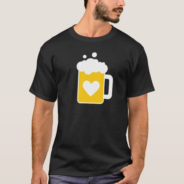 Amo la camiseta de la cerveza (Anverso)