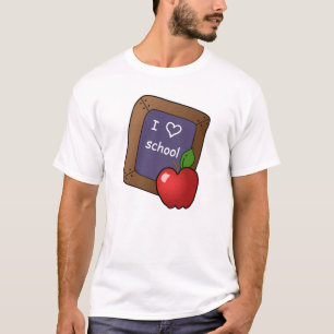 Amo la camiseta de la escuela