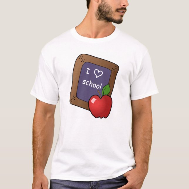 Amo la camiseta de la escuela (Anverso)