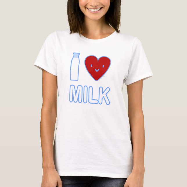 Amo la camiseta de la leche (Anverso)