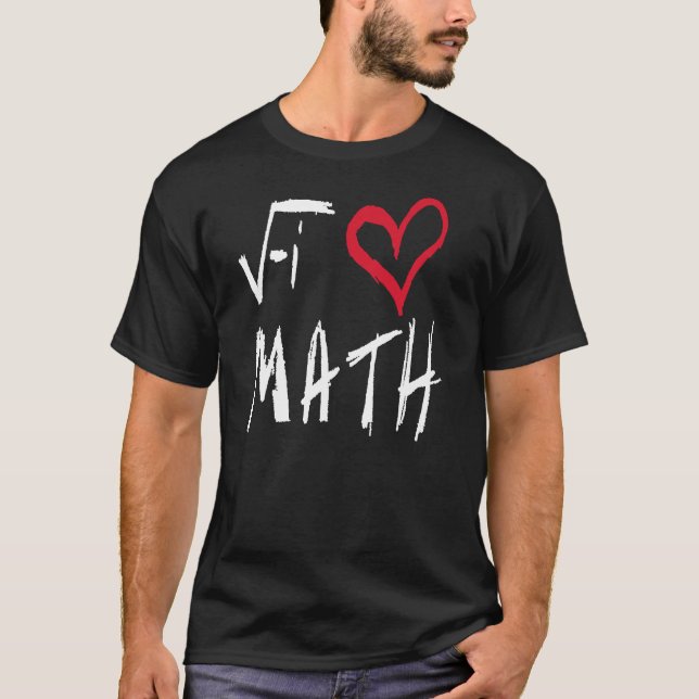 Amo la camiseta de la matemáticas (Anverso)