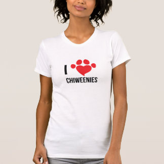 AMO la camiseta de la mujer de CHIWEENIES