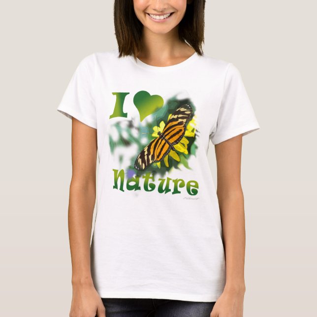 Amo la camiseta de la naturaleza (Anverso)