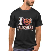 Amo la camiseta de la oscuridad de Halloween
