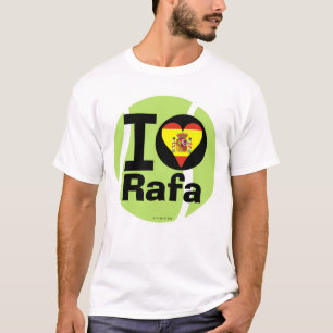 Amo la camiseta de la pelota de tenis de Rafa